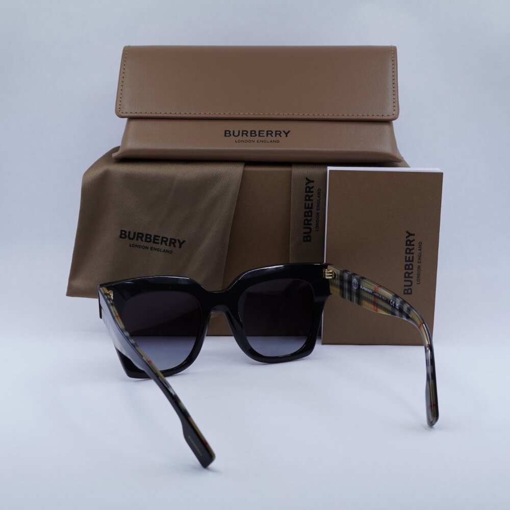 Burberry BE4364 39428G Square Sunglasses - Black / Grey - Picture 7 of 11
